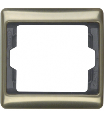 Arsys Ramka 1-krotna, jasny brąz, metal Berker 13140001