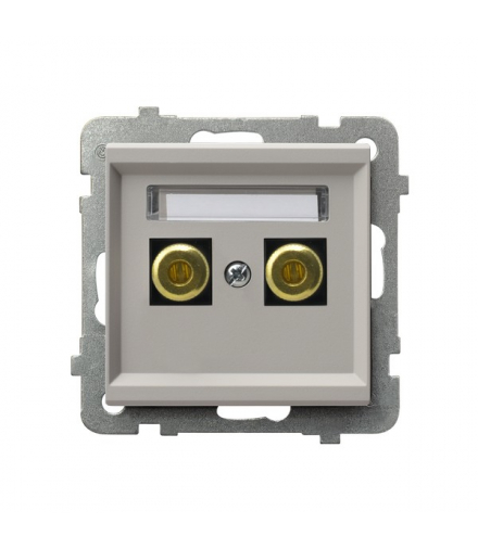 SONATA GGN-1R/m/82 Gniazdo głośnikowe pojedyncze, Kaszmir