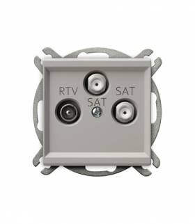 SONATA GPA-R2S/m/82 Gniazdo RTV-SAT z dwoma wyjściami SAT, Kaszmir