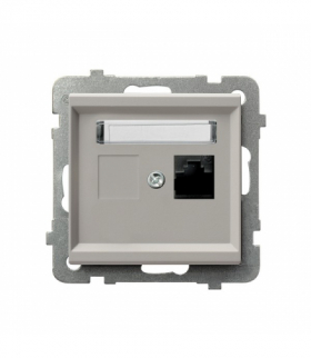 SONATA GPK-1R/K/m/82 Gniazdo komputerowe pojedyncze, kat. 5e MMC, Kaszmir