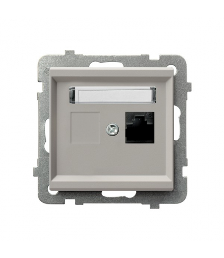 SONATA GPK-1R/K6/m/82 Gniazdo komputerowe pojedyncze, kat. 6 MMC, Kaszmir