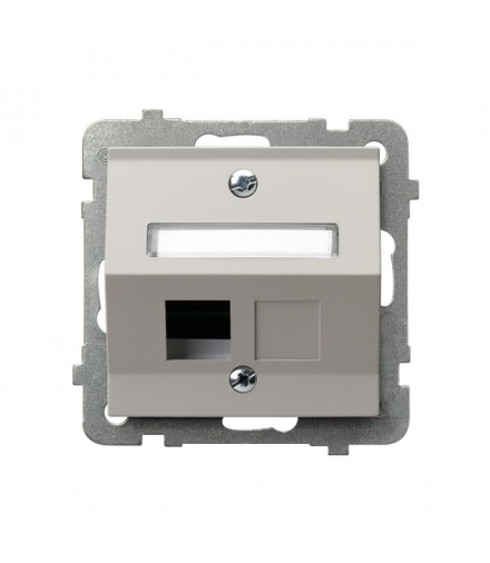 SONATA GPK-1RS/p/82 Obudowa gniazda pojedynczego typu Keystone skośna, Kaszmir