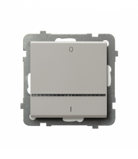 SONATA ŁP-11RS/m/82 Łącznik dwubiegunowy z podświetleniem niebieskim, Kaszmir