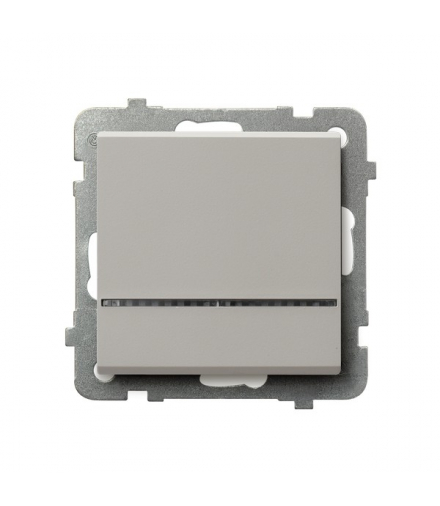 SONATA ŁP-1RS/m/82 Łącznik jednobiegunowy z podświetleniem niebieskim, Kaszmir