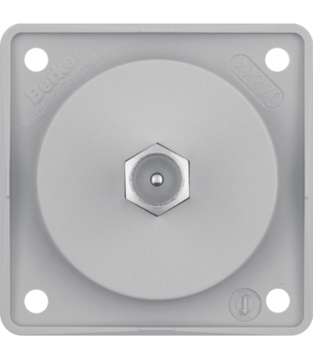 Integro Flow Gniazdo antenowe TV z obudową, szary, mat Berker 945812506