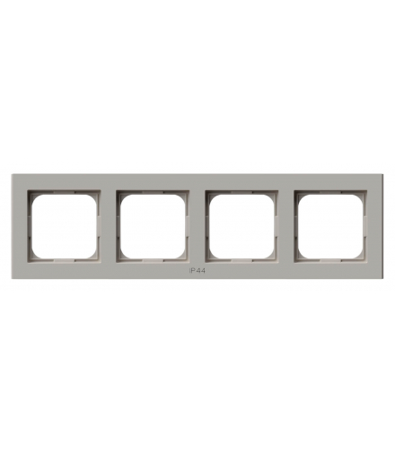 SONATA RH-4R/82 Ramka poczwórna do łączników IP-44, Kaszmir