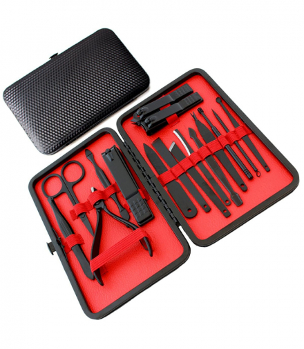 Zestaw do manicure czerwony ATL AG603E