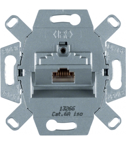 one.platform Mechanizm gniazda komputerowego UAE 1-kr (RJ45), ekranowane, kat.6a iso Berker 4586