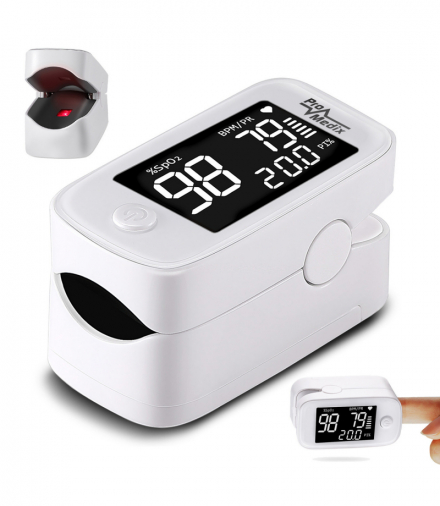 Pulsoksymetr napalcowy medyczny pulsometr oksymetr PR-870 1.5 HD LED ProMedix CEN-71223