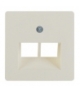 System płytek centralnych Płytka centralna do gniazda przyłączeniowego UAE/E-DAT Design/Telekom ISDN, kremowy Berker 146902