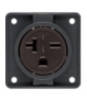 Integro Flow Gniazdo z uziemieniem "USA/CANADA" NEMA 6-20 R, mechanizm, antracyt, mat Berker 862542505