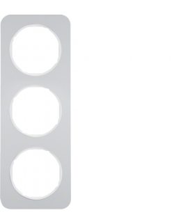 R.1 Ramka 3-krotna, alu/biały Berker 10132174