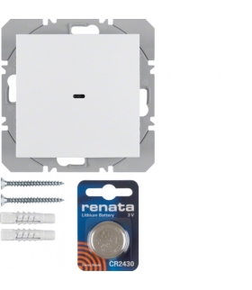 B.X/S.1 KNX RF quicklink Przycisk 1-kr płaski biały