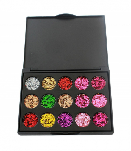 Paleta cieni 15 kol. brokat ATL AG861