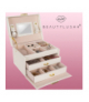 Szkatułka, kuferek na biżuterię, beżowy BEAUTYLUSHH 00006347
