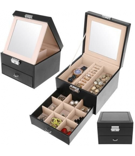 Kuferek na biżuterię, czarny Beautylushh K8898 00008898