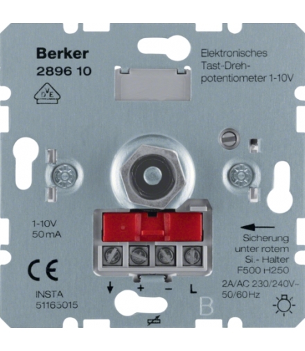 Elektronika domowa Elektroniczny potencjometr przyciskowo obrotowy 1-10 V Berker 289610