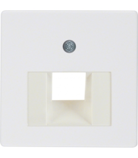 System płytek centralnych Płytka centralna do gniazda przyłączeniowego UAE, biały Berker 146809