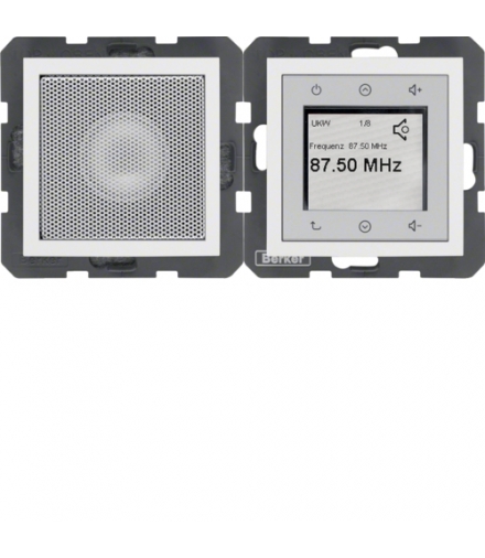 S.1/B.3/B.7 Radio Touch komplet, biały, mat Berker 28809909
