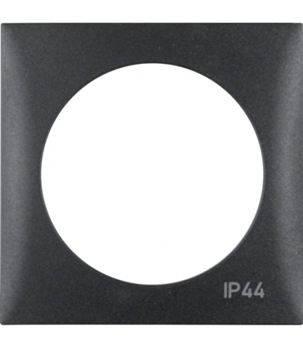 Integro Flow Ramka 1-krotna z nadrukiem "IP44" bez uszczelki, antracyt, mat Berker 918272595