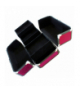 Kufer 25x17x17cm purpurowy kosmety ATL CA4P