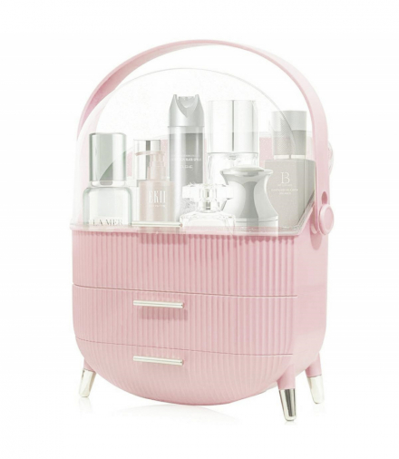 Kuferek na kosmetyki biżuterię różowy ATL DA118C