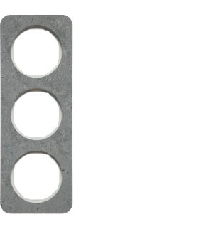 R.1 Ramka 3-krotna, beton/biały Berker 10132379