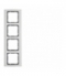 B.3 Ramka 4-krotna, alu/antracyt Berker 10143004