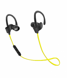 Słuchawki douszne bluetooth sportowe czarno-żółte Esperanza ESP-EH188Y