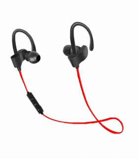 Słuchawki douszne bluetooth sportowe czarno-czerwone Esperanza ESP-EH188R