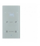 KNX TS Sensor dotykowy 2-kr z reg. temp., konfigurowalny, szkło, alu