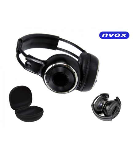 Słuchawki bezprzewodowe na podczerwień IR z futerałem (IRV8512 CASE) NVOX IRV8512 CASE