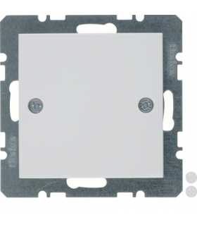 S.1/B.3/B.7 Zaślepka z elementem centralnym, przykręcanym, biały, połysk Berker 10098919