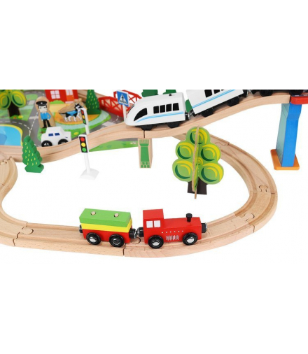 Kolejka drewniana, pociąg na baterie KRUZZEL 00009363