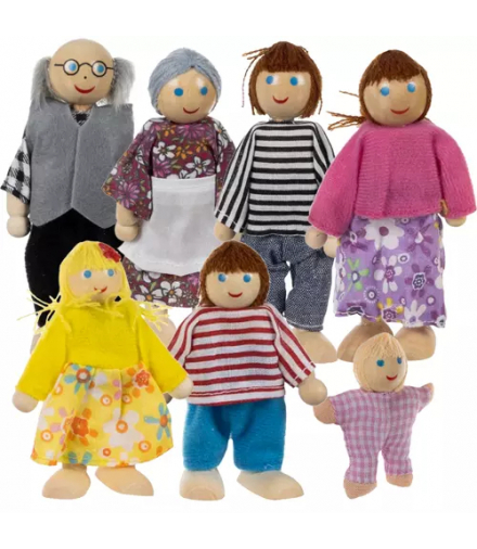 Miniaturowe lalki, 7szt. Kruzzel 19764 00019764
