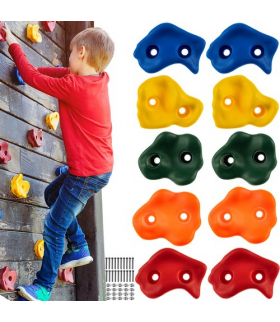 Uchwyty, kamienie do wspinaczki dla dzieci 10szt. TRIZAND 00018533