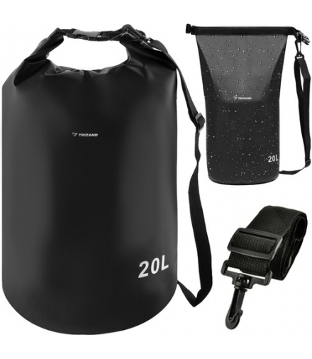 Worek wodoszczelny 20L czarny 23566 TRIZAND 00023566