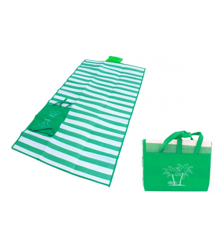 Mata plażowa z poduszką zielona ATL AG366A