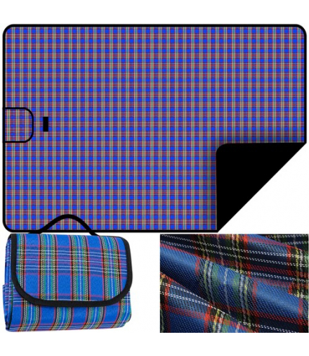 Mata piknikowa 145x180 basic niebieska MALATEC 00002450