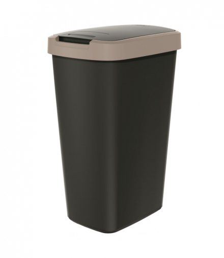 Kosz na śmieci COMPACTA Q - jasny brąz 45l Prosperplast CEN-81046