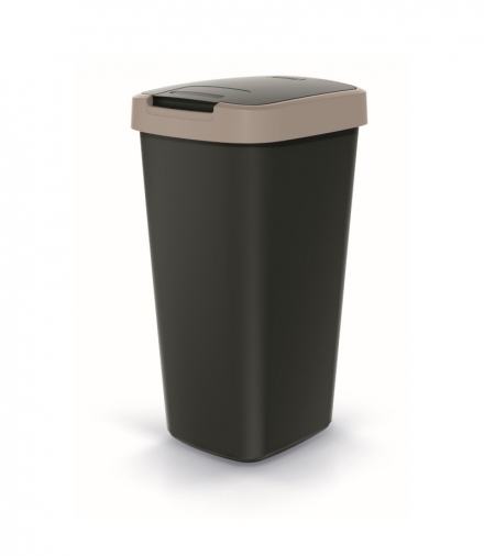 Kosz na śmieci COMPACTA Q - jasny brąz 25l Prosperplast CEN-81041