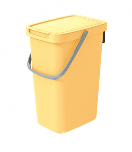 Kosz na śmieci SYSTEMA Q - jasno żółty 12l. Keden Prosperplast CEN-83852