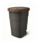 Kosz na śmieci WHEELER 95 L - brązowy Prosperplast CEN-80996