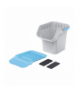 Kosze na śmieci KADDI Q SET - popielaty 20l. Keden Prosperplast CEN-84706