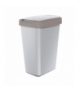 Kosz na śmieci COMPACTA Q - jasny braz / popiel 12l Keden Prosperplast CEN-83815