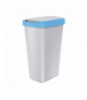 Kosz na śmieci COMPACTA Q - jasno niebieski / popiel 45l Keden Prosperplast CEN-83838