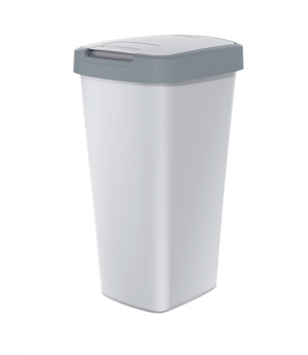 Kosz na śmieci COMPACTA Q - szary gładki / popiel 25l Keden Prosperplast CEN-83820