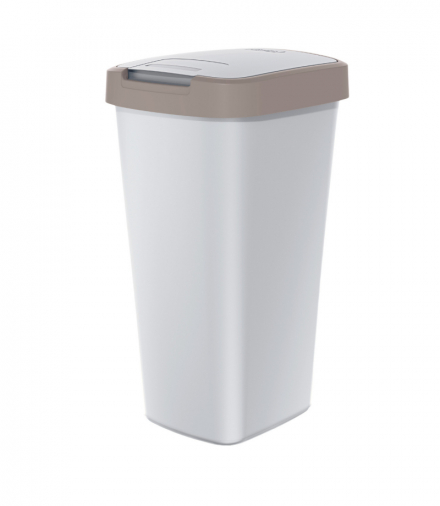 Kosz na śmieci COMPACTA Q - jasno brąz / popiel 25l Keden Prosperplast CEN-83836