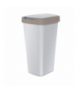 Kosz na śmieci COMPACTA Q - jasno brąz / popiel 25l Keden Prosperplast CEN-83836