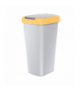 Kosz na śmieci COMPACTA Q - jasno żółty / popiel 25l Keden Prosperplast CEN-83817